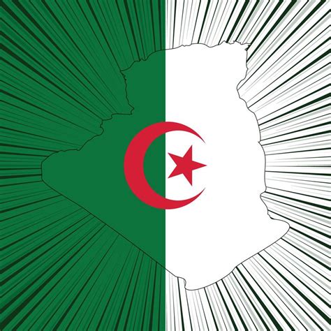 Algeria Independence Day Map Design 10065513 Vector Art At Vecteezy