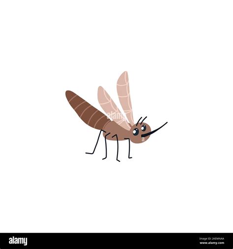 Cartoon mosquito character. Vector insect illustration Stock Vector ...