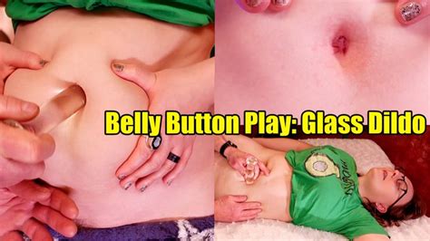 Belly Button Play Glass Dildo Masturbation 4K BellyButton World Of MILF Next Door Clips4sale