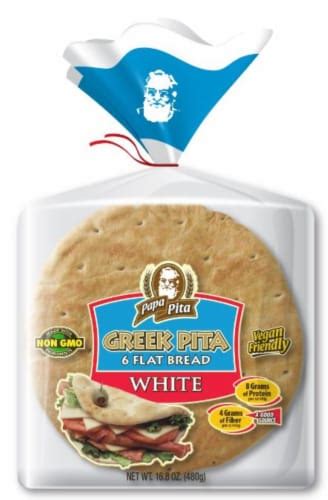 Papa Pita Greek White Pita Flatbread 6 Ct 16 8 Oz Ralphs