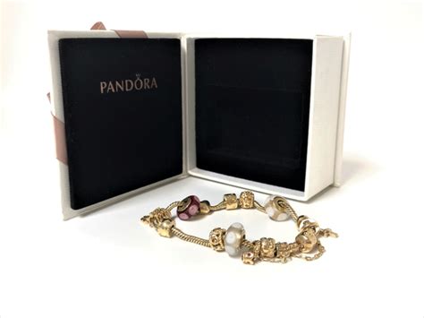 Pandora K Gouden Armband Diverse Bedels Cm G