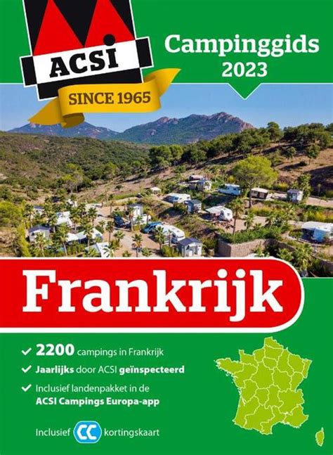 ACSI Campinggids Frankrijk 2023 Boek 9789493182509 Bruna