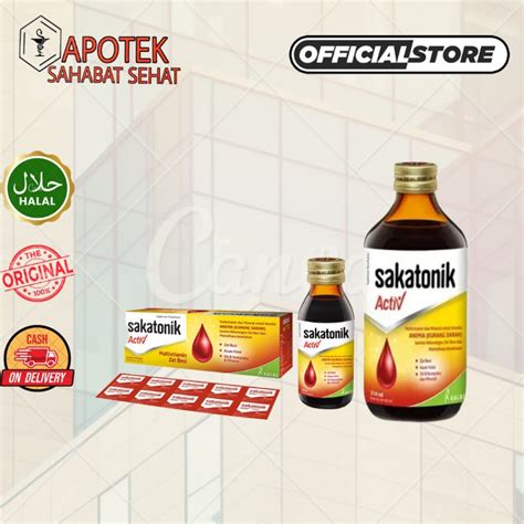 Jual SAKATONIK LIVER AKTIV MULTIVITAMIN PENAMBAH DARAH Shopee Indonesia