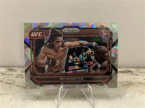 Panini Prizm Ufc Bryan Battle Rc Cracked Ice Ebay