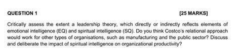 Solved QUESTION 1 25 MARKS Critically Assess The Extent A Chegg