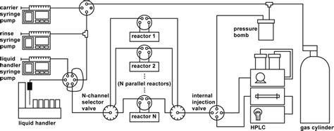 Parallelized Platform Schematic With N Parallel Stationary Reactors