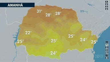 Boa Noite Paraná Temperatura deve subir um pouco no estado nesta