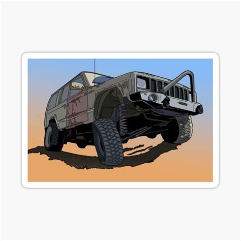 Off Road Jeep Sticker For Sale By Rtowneart Redbubble