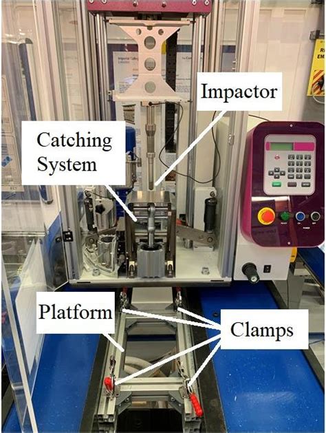 Experimental Set Up For The Low Velocity Drop Weight Impact Tests