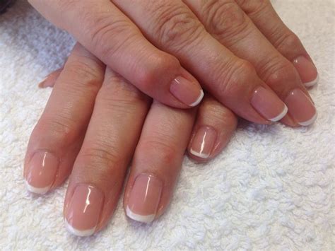 Cnd Shellac Manicure Using Nude Knickers French Shellac Nails Cnd