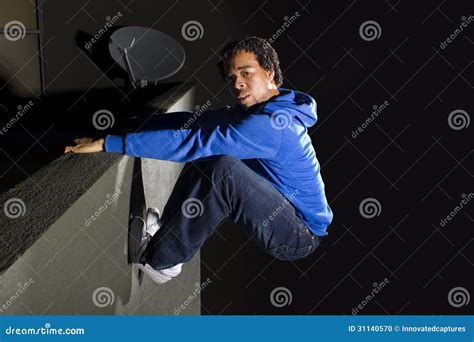 Night Time Parkour Stock Photo Image Of Energetic Reckless 31140570