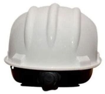 Karam Oval Polypropylene White Safety Helmet For Industrial Use Size