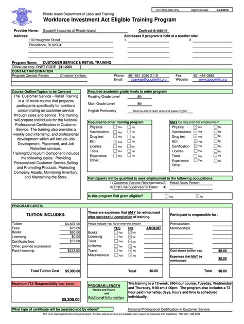 Etpl Internet Form Customer Service Xlsx Dlt Ri Fill Out And Sign