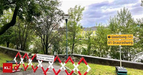 Starker Regen Stadt Villach Sperrt Draubermen Erneut