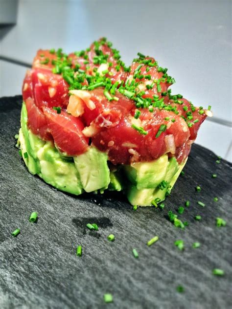 Receta Tartar de atún con aguacate