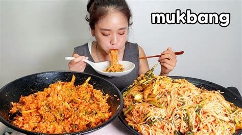 핵폭탄열무김치 대왕 열무비빔국수and열무비빔밥 먹방🌶 Spicy Yeolmu Kimchi Bibim Noodles Bibimbap