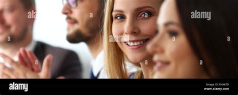 Group Of People Clap Their Arm In Row Stock Photo Alamy