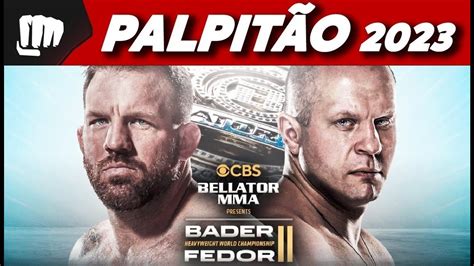 Bader X Fedor Palpit O Do Bellator Ryan Bader Vs Fedor