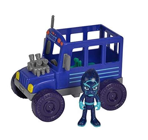 Simba PJ Masks Ninja mit Bus mit Bösewicht Nacht Ninja