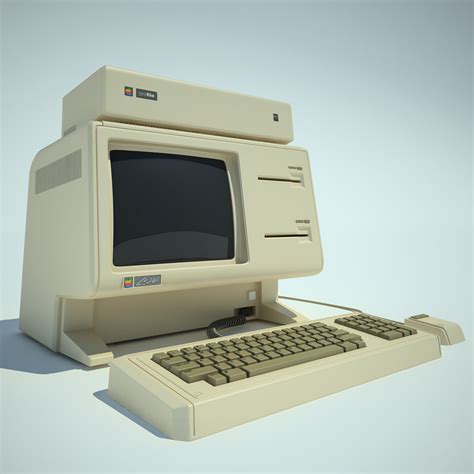 apple lisa computer 3d model