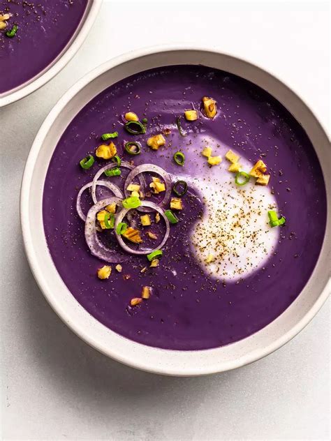 Purple Yam Soup with Ginger and Coconut Recipe