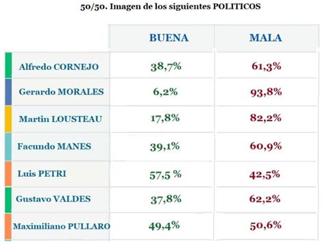 Encuesta Imagen De Los Principales Dirigentes Sección Ciudad