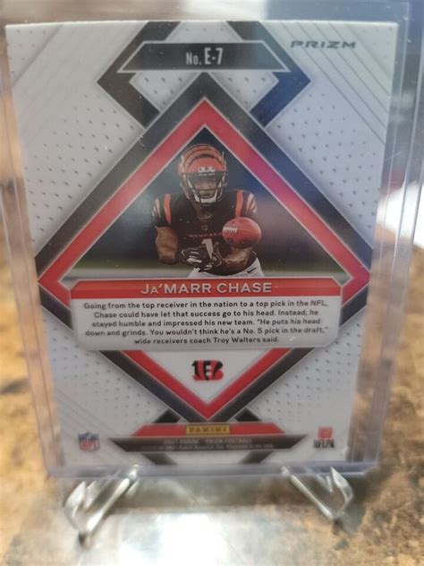 2021 Panini Prizm Ja Marr Chase RC Silver No Huddle Emergent Disco