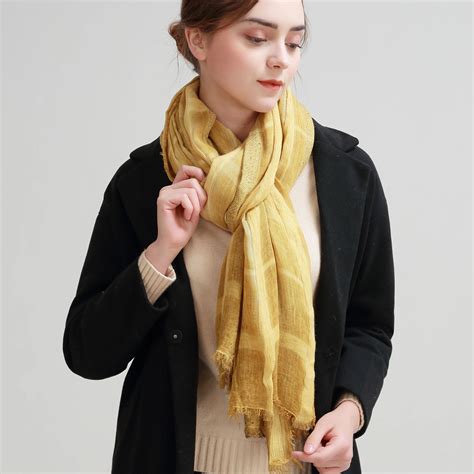 Sumeike Unisex Cotton Fashion Warm Winter Plaid Scarf Women Female