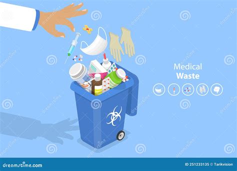 3d Isometric Flat Vector Conceptual Illustration Of Biohazardous