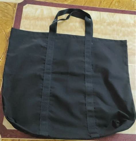 Black Grocery Loop Handle Cotton Bag Capacity Kg Size Dimension