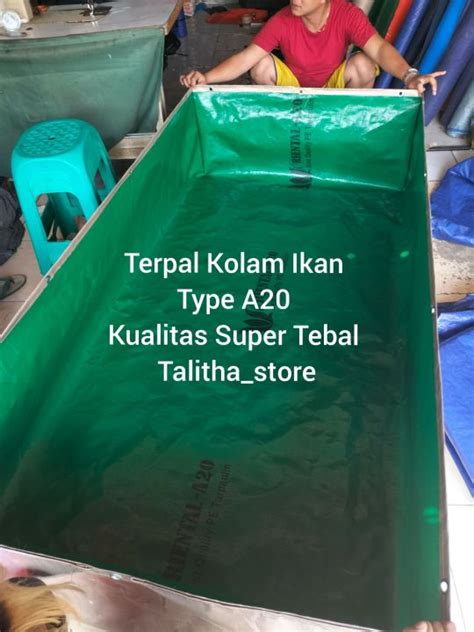 Terpal Kolam Ikan Type A P Cm L Cm T Cm Lazada Indonesia