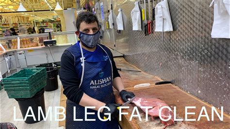 How To Clean Lamb Leg Fat Youtube