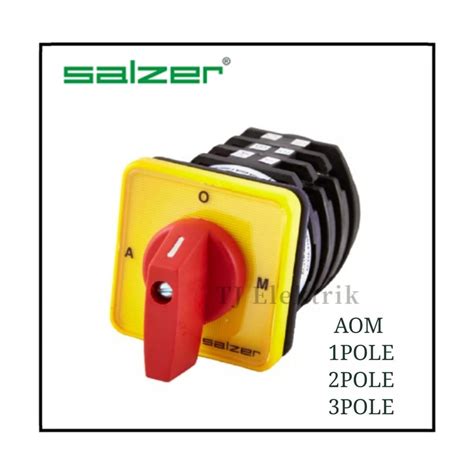 SALZER CHANGEOVER SELECTOR SWITCH 16A A O M 1POLE 2POLE 3POLE S1661153