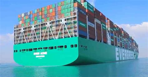 Watch World S Largest Container Vessel Ever Acme Transits Suez Canal