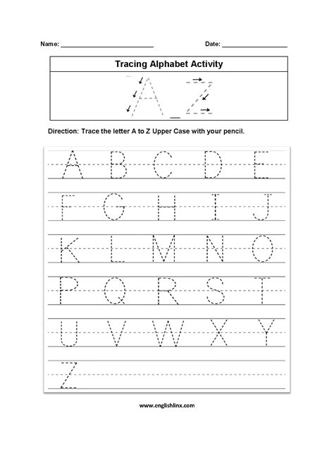 Printable Alphabet Trace