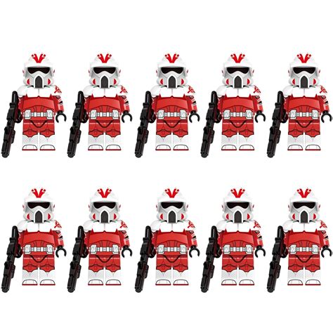 10pcs Star Wars Coruscant Guard Arf Troopers Minifigures Set Building Toy Complete Sets And Packs