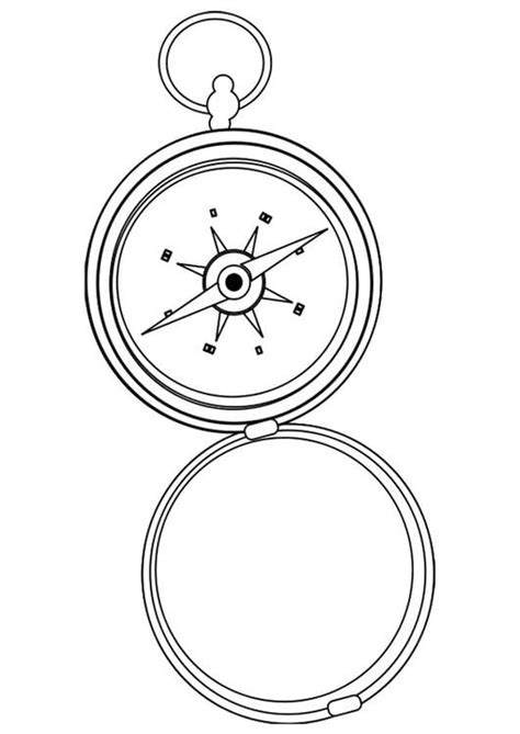 Coloring Page Compass Free Printables Img 28320