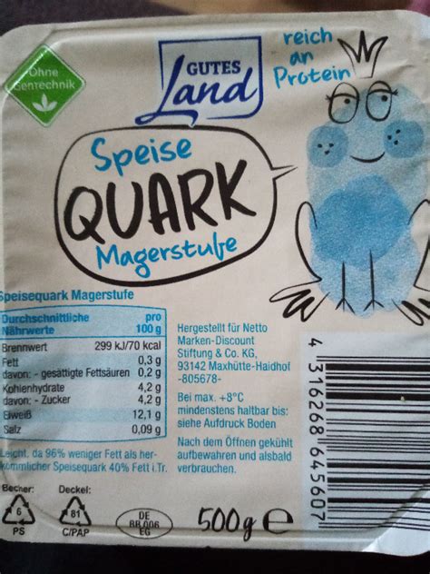 Gutes Land Magerquark 0 3 Kalorien Neue Produkte Fddb