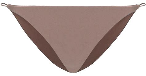 JADE Swim Micro Bare Minimum Bikini Bottoms In Brown Lyst