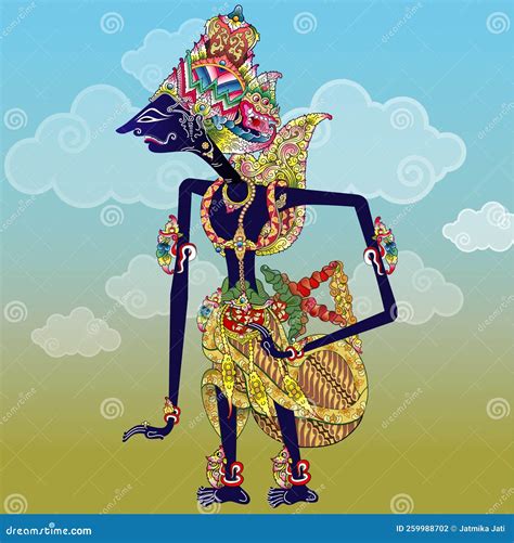 Wayang Sri Bathara Kresna Vector Illustration | CartoonDealer.com ...