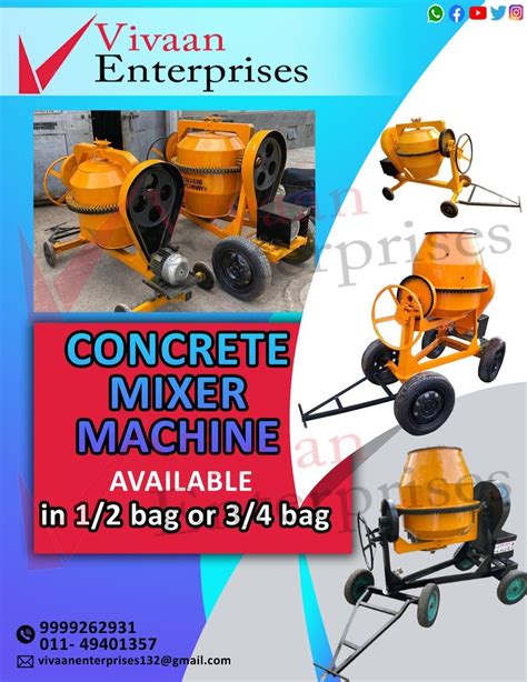 Hp Electric Concrete Mixers Machine At Rs In New Delhi Id