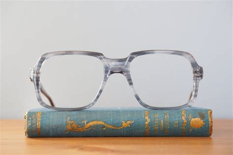 Vintage Aviator Eyeglasses 1970 S Frames Eyeglass Hipster Retro Multicolor Blue Tone Made In