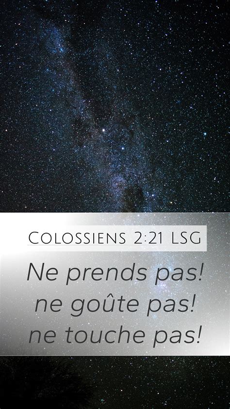 Colossiens Lsg Mobile Phone Wallpaper Ne Prends Pas Ne Go Te