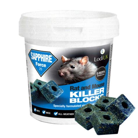 Rat and Mouse Killer Poison Bait Blocks 300g Tub – Moth Control