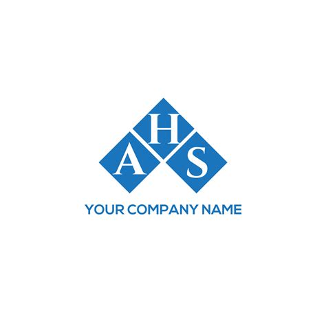 AHS letter logo design on WHITE background. AHS creative initials letter logo concept. AHS ...