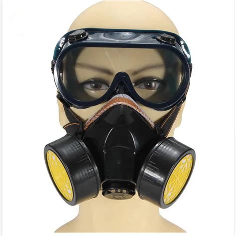 New Protection Filter Dual Gas Mask Chemical Gas Anti Dust Paint