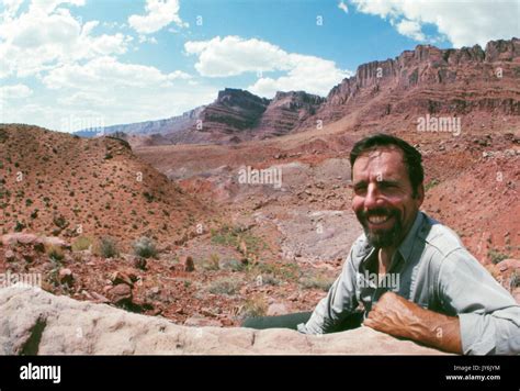 Edward Abbey, author of Desert Solitaire, shown here in the desert at ...