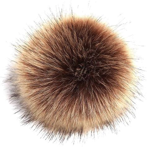 Verliked 12 Cm Fausse Fourrure Pom Fausse Fourrure Cheveux Moelleux