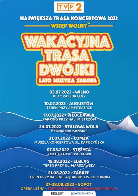 TVP2 Lato muzyka zabawa Wakacyjna Trasa Dwójki 2018 2022