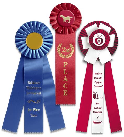 Rosette Award Ribbons Maxwell Medals Awards